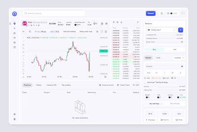 Web3 Crypto memecoin Trading dashboard design