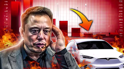 The-Beginning-of-the-Downfall-of-Tesla Thumbnail Design