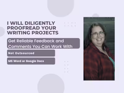 Diligently proofread your writing project
