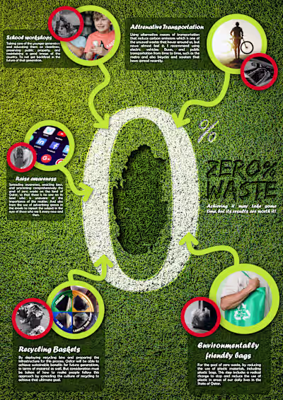Infographic Poster (Zero Waste in Qatar)