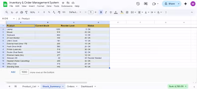 Inventory & Order Management System