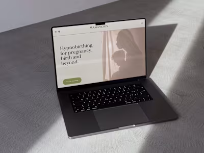 Custom Squarespace Site for Mamamoon