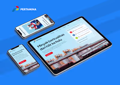 Pertamina : Website & Landing page UI UX Design 