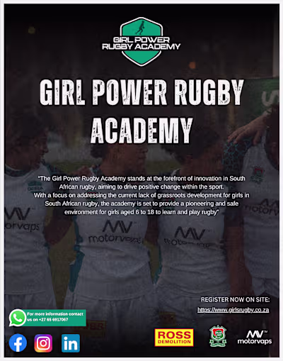 The Girl Power Rugby Academy's Banners and Content 