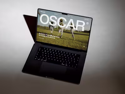 OSCAR - Creative Agency Website Development
