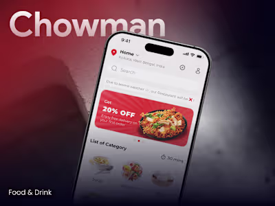 Chowman's Food Delivery App