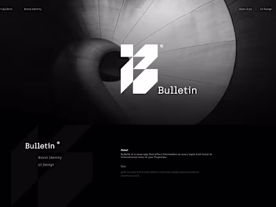 Bulletin - News App - Branding - UI Design