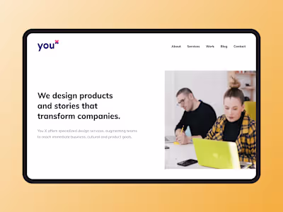 You X Ventures · Website (React)