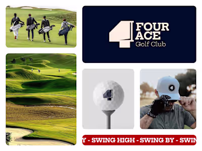FOUR ACE GOLF CLUB LOGO DESIGN