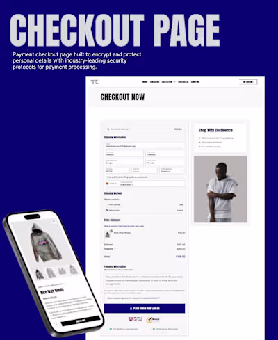Here’s a quick preview of a clothing store website concept ....