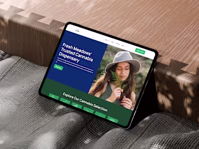 Working On High Road Cannabis Dispensary Figma Design Layout