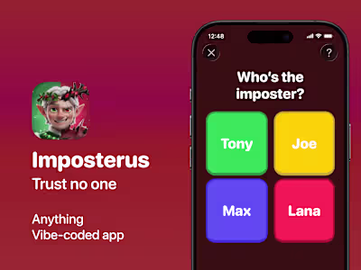 Imposterus: Trust no one | Anything made app