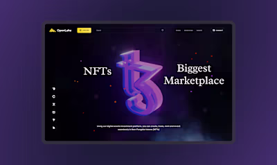 NFT Marketplace Website – Web3 UI/UX Design