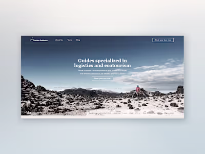 Landing Page for a hiking guide company 🧗