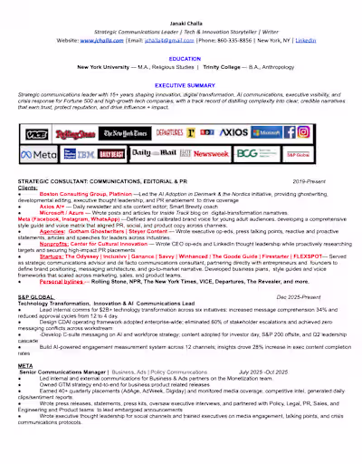 Hire me! 🙌  Strategic