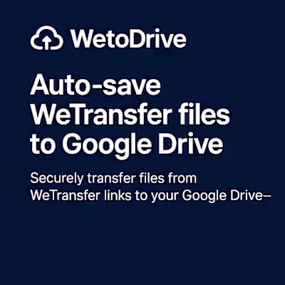🚀 WetoDrive is now open for beta use! No more downloading f...