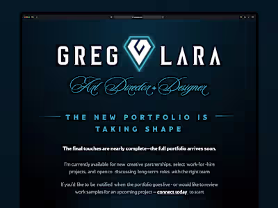 This a the portfolio coming