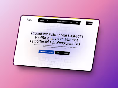 Fluxe : Website Design & Framer Development