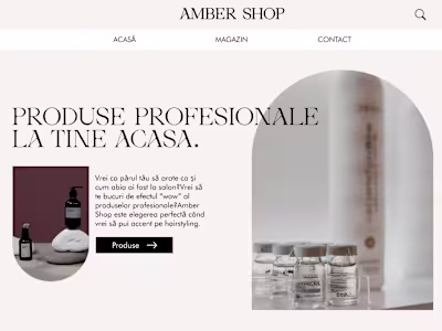 Bun venit la AMBER SHOP. Aici găsești tot ce ai nevoie.