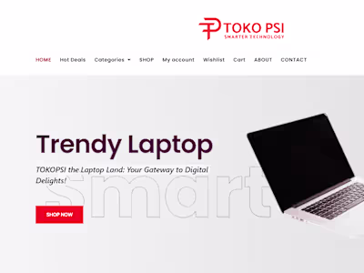 A Responsive E-commerce Website for Laptops