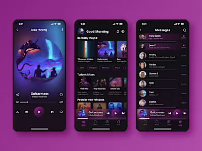MusicVerse - A Music Streaming App with Chat Feature