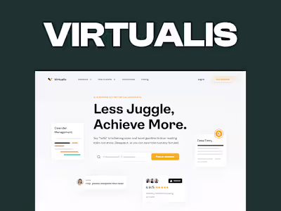 Virtualis — Remote Virtual Assistants Landing Page