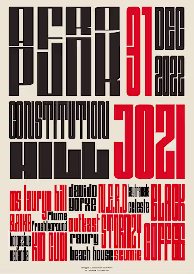AfroPunk Poster Graphic Design Project