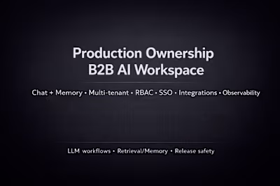 Production Ownership — B2B AI Workspace