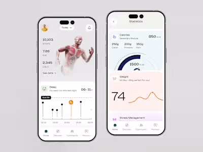Fitness Tracker App Design for
