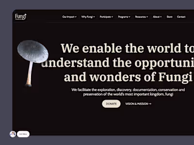 Fungi Foundation Web Development & Design
