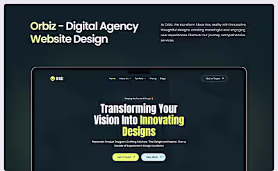 Digital Agency Website Redesign
