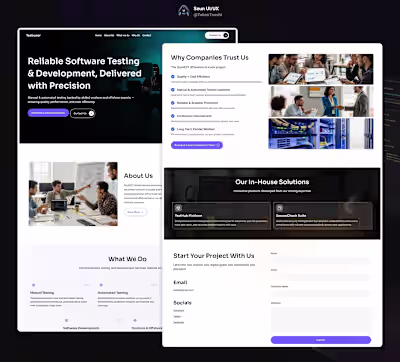 Just wrapped up a full testing-consultancy website design - ...