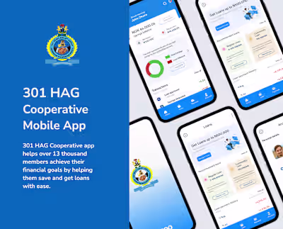 HAG CO-OPERATIVE MOBILE APP :: Behance