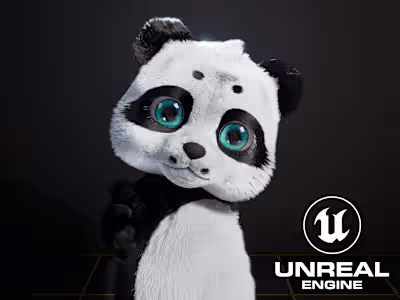 UE5 Panda Groom Setup With Physics
