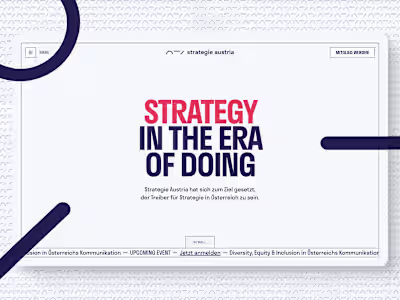 Web Design & Webflow Development for Strategie Austria