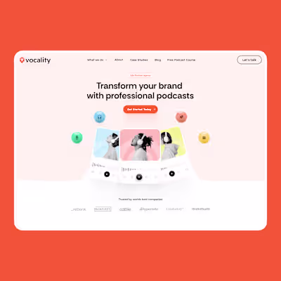 🎙️ Podcast Website Hero Design 🎨