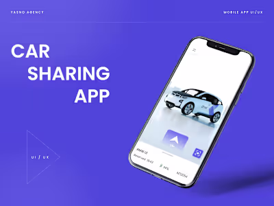 Mobile App UI/UX Design for Car Sharing