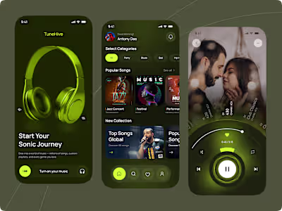 Music Streaming Mobile App Design