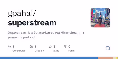 Real-time payment streams on Solana