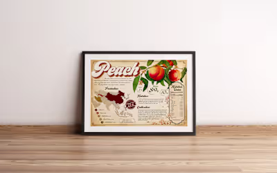 Peach Vintage Infographic