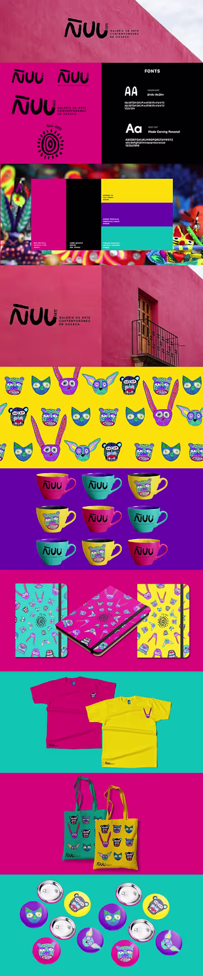 Visual Identity for a mexican art gallery