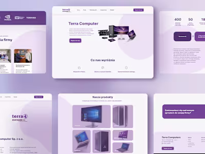 Terra Computer - web design