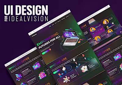 UI Design for IdealVision on Behance