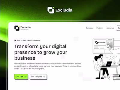 Excludia : Digital Agency Framer Website Template
