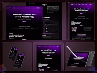 Elynxo AI Platform UI/UX & Webflow Development 