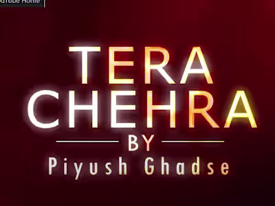 Tera Chehra cover - Piyush Ghadse | Arijit Singh - YouTube