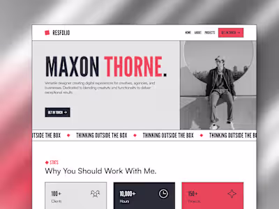 Resfolio - Portfolio for Designers