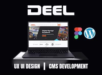 Digital Signage Company Website UI/UX Design & CMS Development