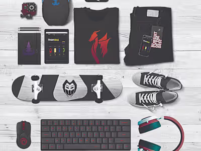 Octa Core Game Studio Product Illustration & Design