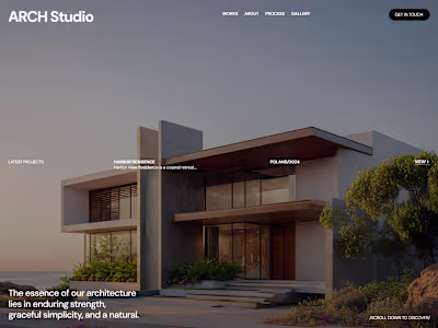 Latest Framer project made for an architecture company 🎉